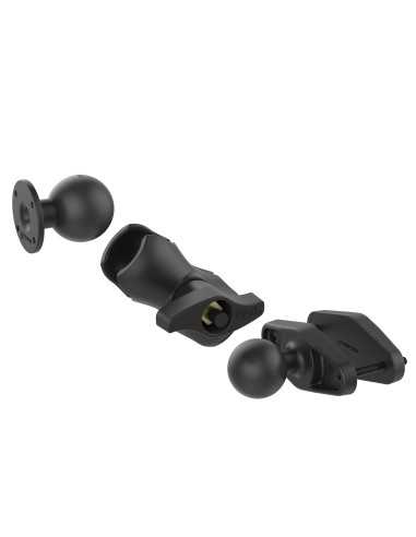 RAM® 4" Square Post Clamp Mount with Round AMPS Plate - D Size