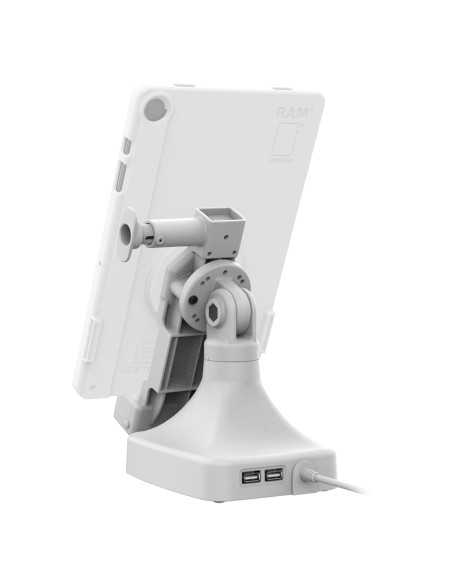 GDS® Uni-ConnT Tilt & Swivel Dock with USB-C + Data - Gray