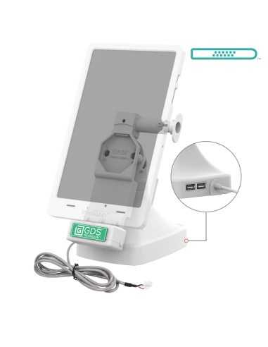 GDS® Uni-ConnT Tilt & Swivel Dock with PoE + Data - Gray