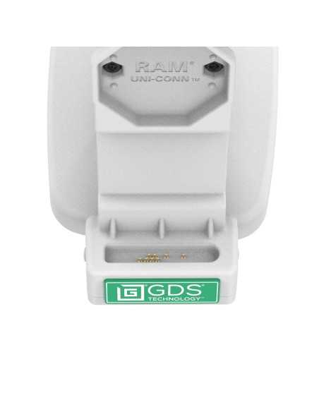 GDS® Uni-ConnT Tilt & Swivel Dock with PoE + Data - Gray