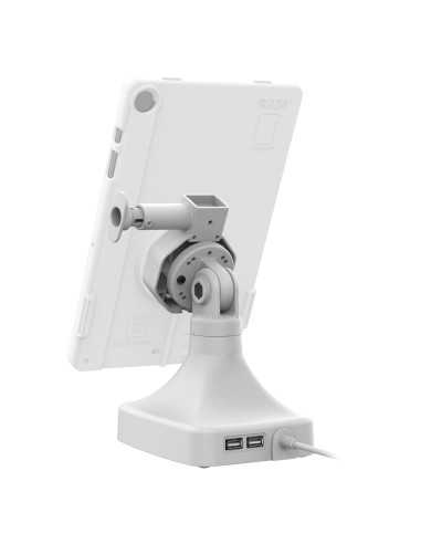 GDS® Uni-ConnT Powered Tilt & Swivel Dock with USB-C + Data - Gray