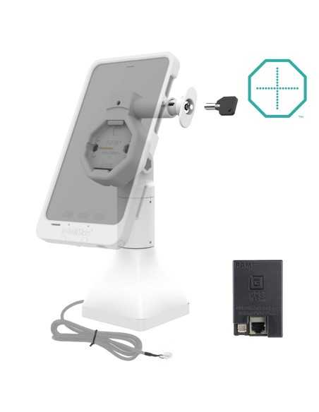 GDS® Uni-ConnT Powered 7" Locking Pedestal Dock with PoE - Gray