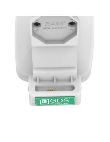 GDS® Uni-ConnT Locking Tilt & Swivel Dock with USB-C + Data - Gray