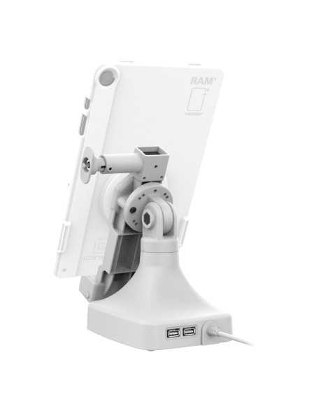 GDS® Uni-ConnT Locking Tilt & Swivel Dock with PoE + Data - Gray