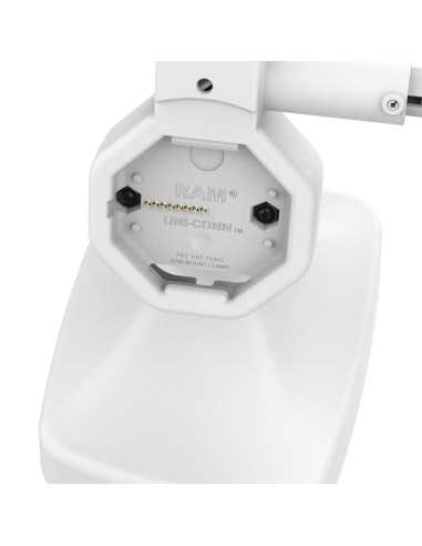 GDS® Uni-ConnT Powered Locking Tilt & Swivel Dock with USB-C + Data Gray
