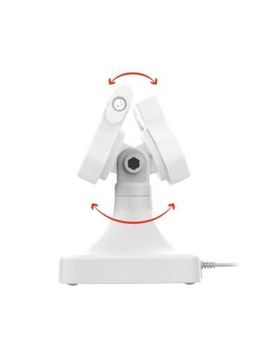 GDS® Uni-ConnT Powered Locking Tilt & Swivel Dock with PoE + Data - Gray