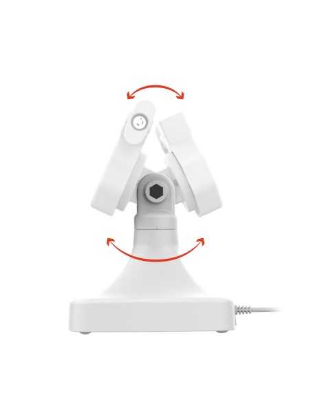 GDS® Uni-ConnT Powered Locking Tilt & Swivel Dock with PoE + Data - Gray