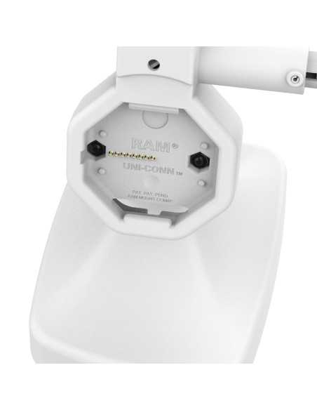 GDS® Uni-ConnT Powered Locking Tilt & Swivel Dock with PoE + Data - Gray