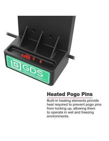 GDS® Locking Powered Dock + USB-A for Zebra EC50/55 - Heated Pins