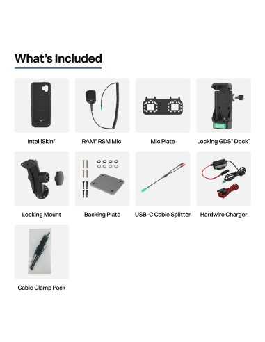 GDS® Locking PTT Speaker Mic Kit for XCover7 Pro/6 Pro - Zello