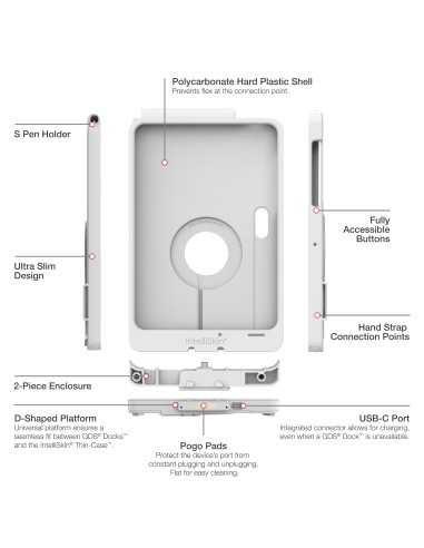 IntelliSkin® Thin-CaseT for Samsung Tab Active5 Pro & 4 Pro - Gray