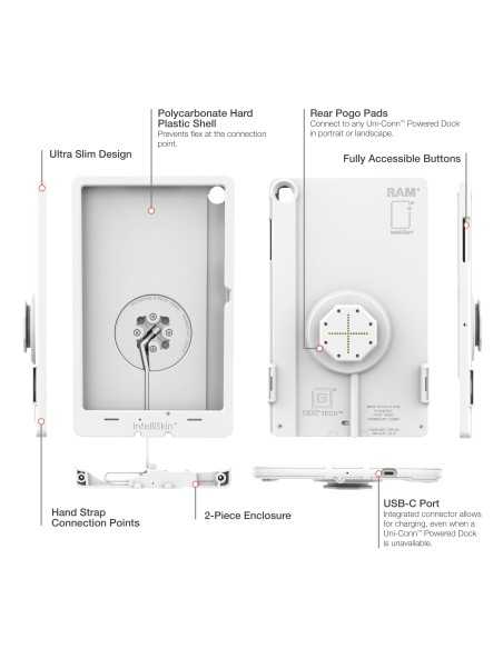 IntelliSkin® Thin-CaseT for Samsung Tab A11+ (Rear Pogo Pads) - Gray