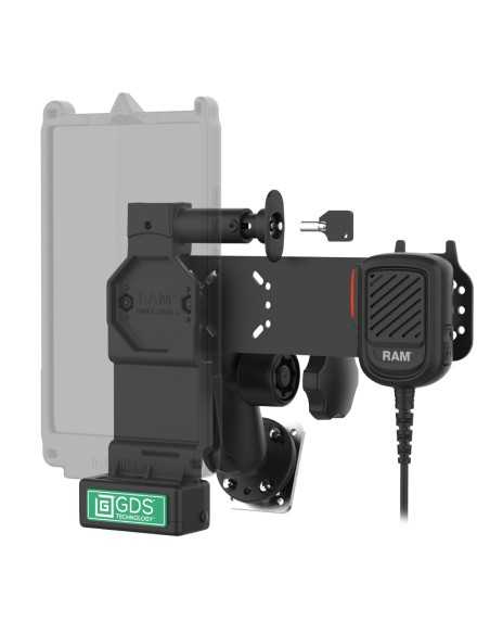 GDS® Uni-ConnT Locking PTT Remote Speaker Mic Bundle for Zello