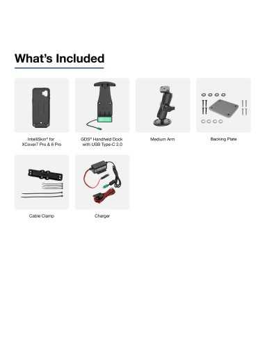 GDS® Handheld Dock & Dashboard Mount Kit for Samsung XCover7 Pro & 6 Pro
