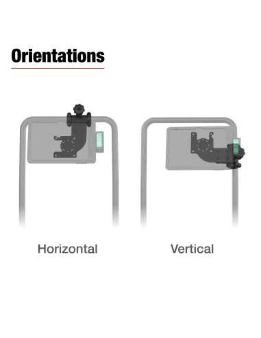 RAM® Friction Hinge Mount with AMPS Bracket for Tough-BarT