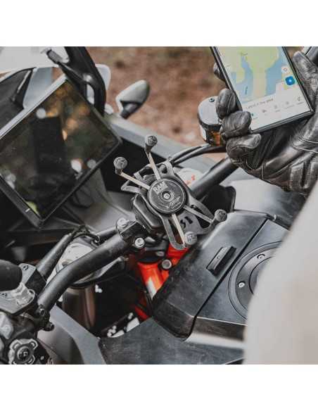 RAM® X-Grip® Large Phone Mount with Vibe-SafeT & U-Bolt Base - Short