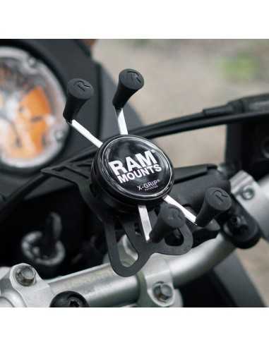 RAM® X-Grip® Phone Mount with Handlebar U-Bolt Base - Short