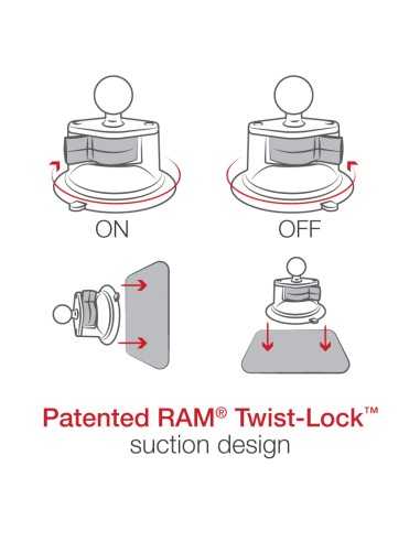 RAM® X-Grip® Phone Mount with Twist-LockT Suction Cup