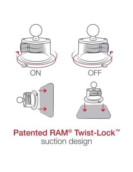 RAM® X-Grip® Phone Mount with Twist-LockT Suction Cup