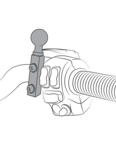 RAM® X-Grip® Phone Mount with Brake/Clutch Reservoir Base - Medium