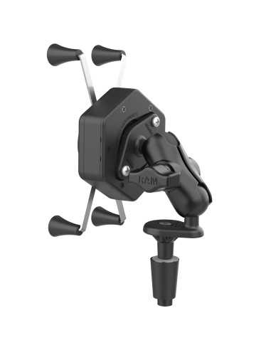 RAM® X-Grip® Large Phone Mount with Vibe-SafeT & Fork Stem Base - Short