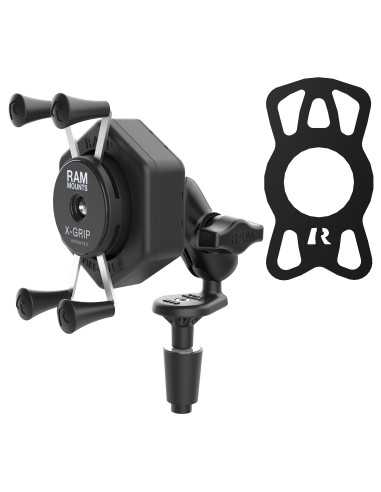 RAM® X-Grip® Phone Mount with Vibe-SafeT & Fork Stem Base - Short