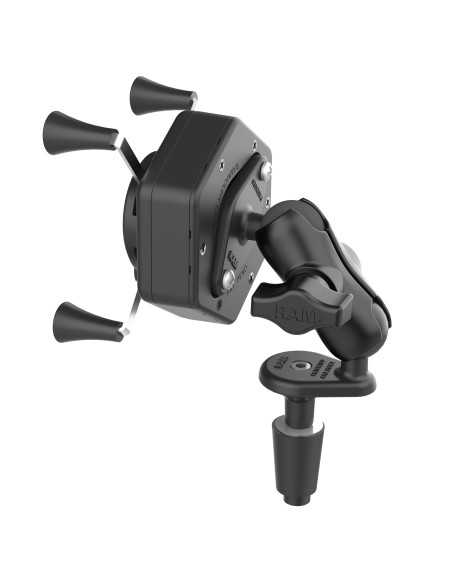 RAM® X-Grip® Phone Mount with Vibe-SafeT & Fork Stem Base - Short
