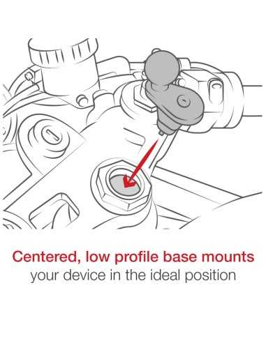 RAM® X-Grip® Phone Holder with Motorcycle Fork Stem Base