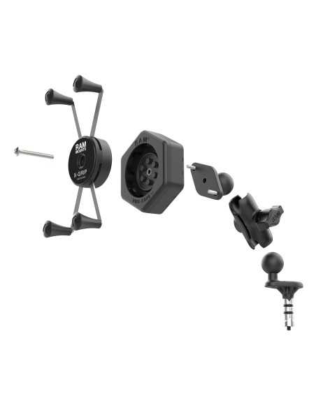 UNPKD RAM STEM MOUNT SHORT ARM & RAM X-GRIP WITH VIBE-SAFE