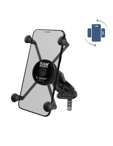 RAM®&nbsp;Rotating X-Grip®&nbsp;Large Phone Holder with Fork Stem Base - Short