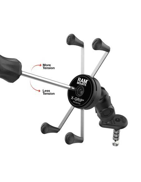 RAM®&nbsp;Rotating X-Grip®&nbsp;Large Phone Holder with Fork Stem Base - Short