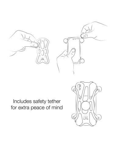 RAM®&nbsp;Rotating X-Grip®&nbsp;Large Phone Holder with Fork Stem Base - Short
