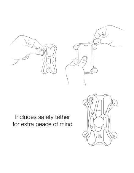RAM®&nbsp;Rotating X-Grip®&nbsp;Large Phone Holder with Fork Stem Base - Short