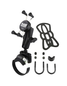 RAM® X-Grip® Phone Mount with ATV/Side By Side Rail Base 2