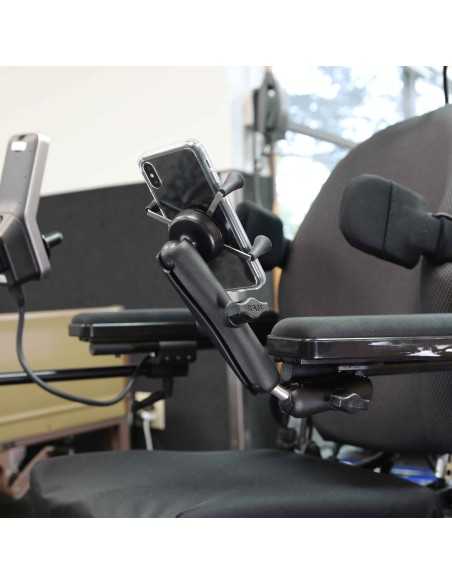 RAM® X-Grip® Phone Mount for Wheelchair Armrests