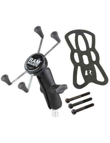 RAM® X-Grip® Large Phone Mount with Motorcycle Handlebar Clamp Base
