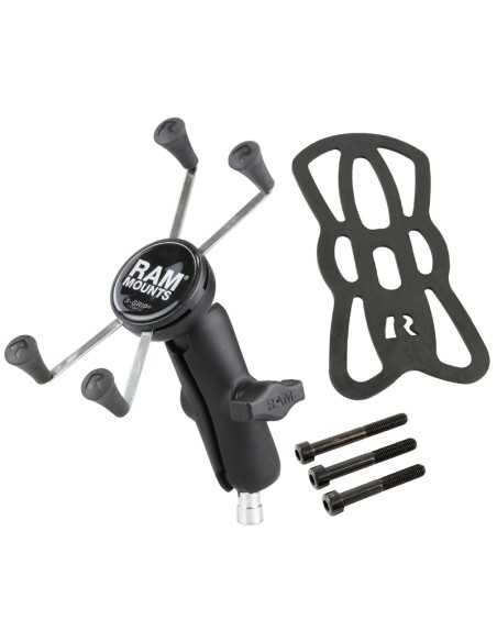 RAM® X-Grip® Large Phone Mount with Motorcycle Handlebar Clamp Base