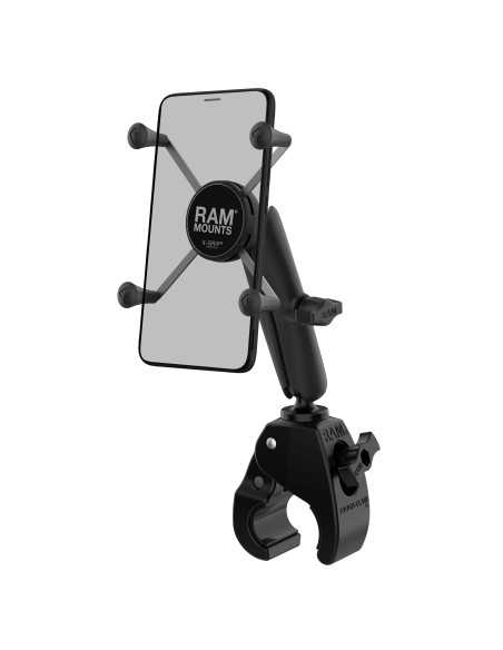 RAM® X-Grip® Large Phone Mount with Tough-ClawT Medium Clamp Base - Long