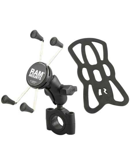 RAM® X-Grip® Large Phone Mount with TorqueT Large Rail Base - Short Arm