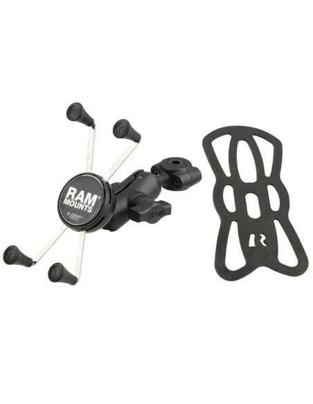 RAM® X-Grip® Large Phone Mount with TorqueT Small Rail Base - Short Arm