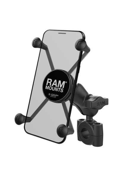 RAM® X-Grip® Large Phone Mount with TorqueT Medium Rail Base - Short Arm