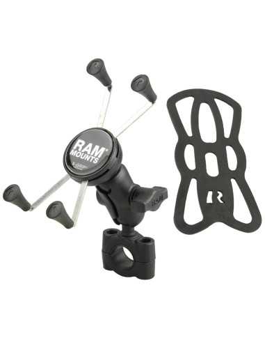 RAM® X-Grip® Large Phone Mount with TorqueT Medium Rail Base - Short Arm