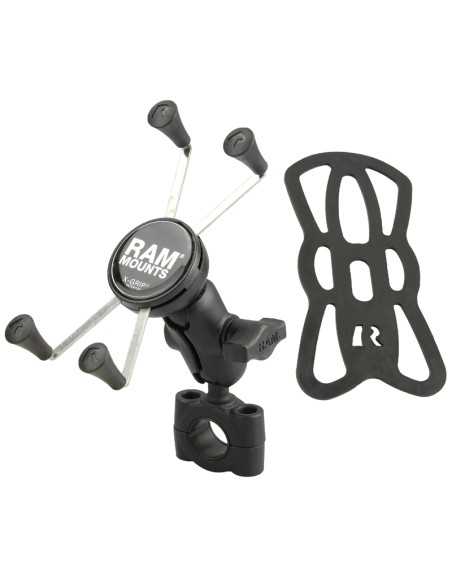 RAM® X-Grip® Large Phone Mount with TorqueT Medium Rail Base - Short Arm