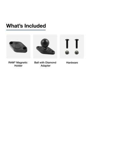 RAM® Magnetic Microphone Adapter with Ball