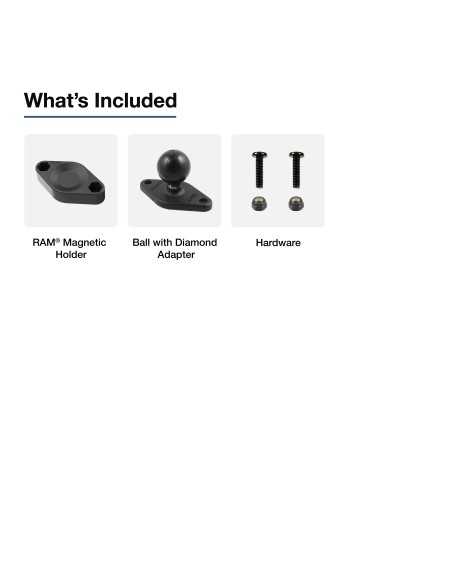 RAM® Magnetic Microphone Adapter with Ball