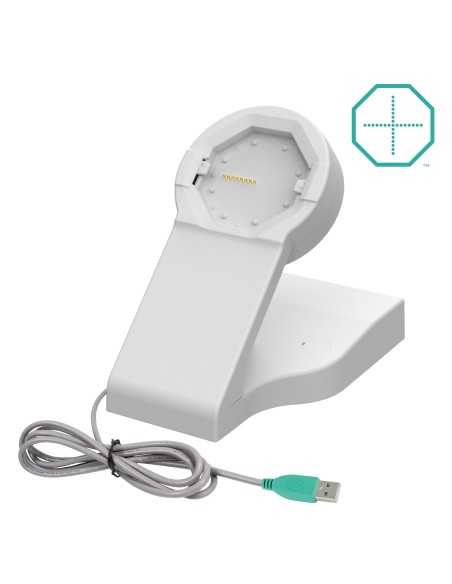 GDS® Uni-ConnT Powered Desktop Dock with USB-A Power - Gray