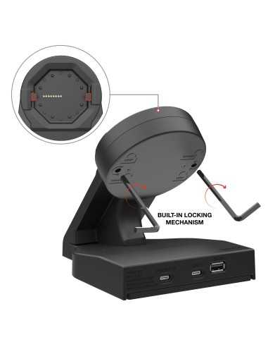 GDS® Uni-ConnT Powered Desktop Dock with USB-C Power + Data