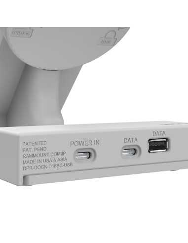 GDS® Uni-ConnT Powered Desktop Dock with USB-C Power + Data - Gray