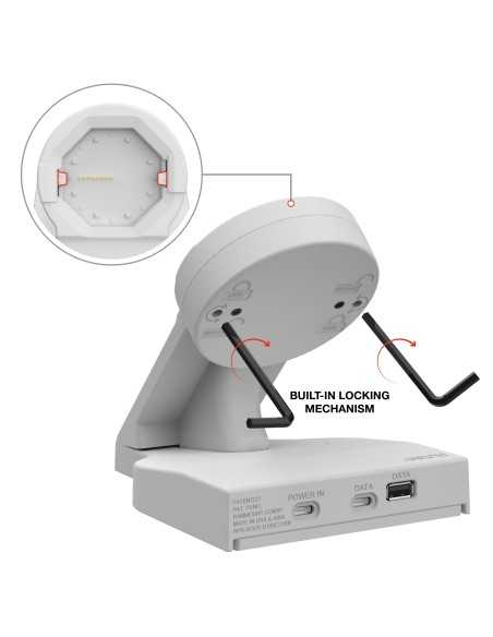 GDS® Uni-ConnT Powered Desktop Dock with USB-C Power + Data - Gray