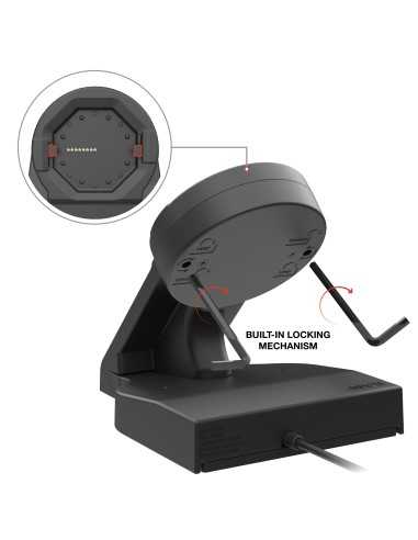 GDS® Uni-ConnT Powered Desktop Dock with USB-C Female Power